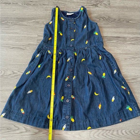 Hanna Anderson girls denim pineapple, ice cream, banana dress - Picture 4 of 9
